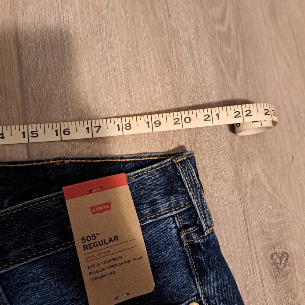 Men's‎ Levi's 505 42x30 41W Regular Fit Blue Denim Jeans Classic Straight NWT